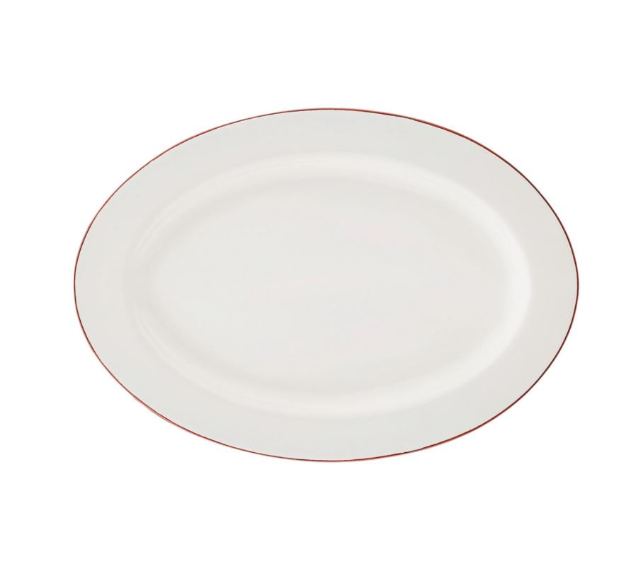 KARACA ELICA BROWN OVAL PLATE PLATE OVAL 12"