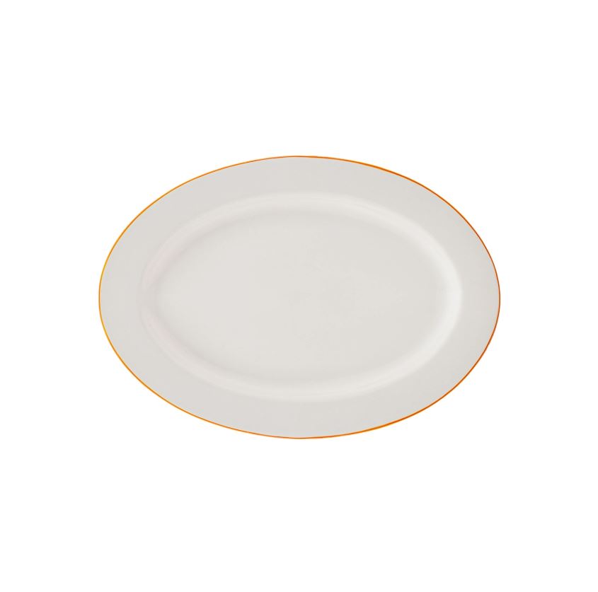 KARACA ELICA ORANGE OVAL PLATE PLATE OVAL 12"