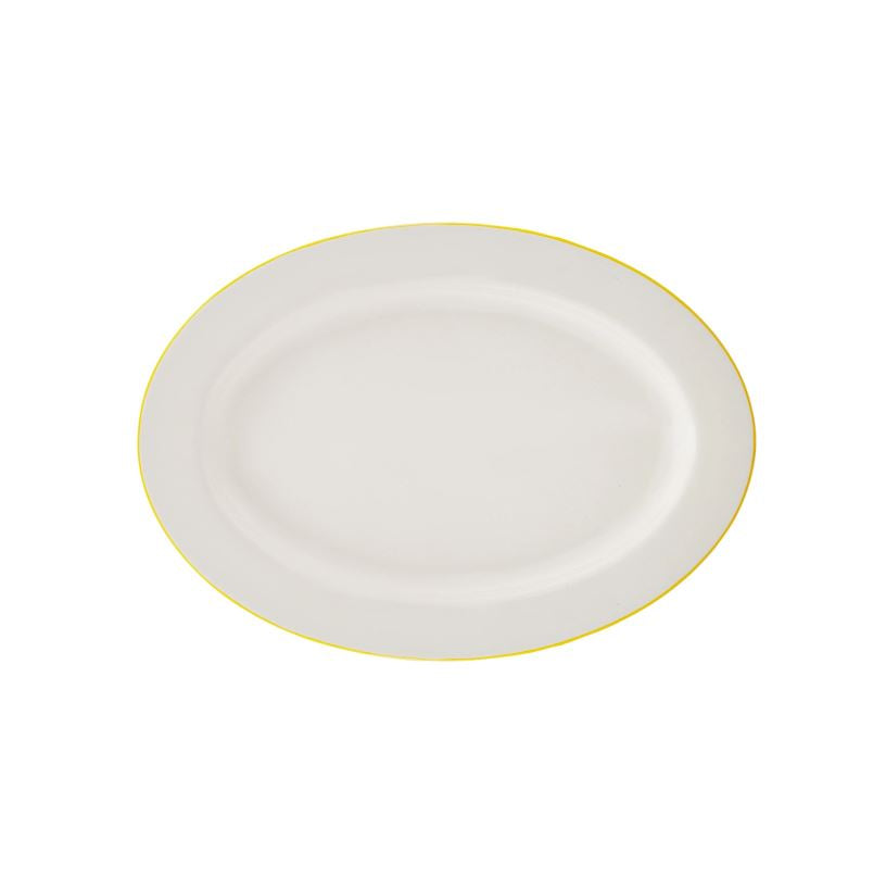 KARACA ELICA YELLOW OVAL PLATE PLATE OVAL 12"