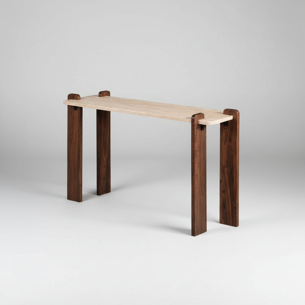 Avena Two-Tone Console Table – 140 × 40 × 80 cm