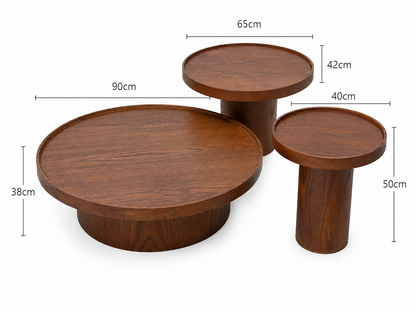 Lunar coffee table set-Estimated delivery: 1 Week