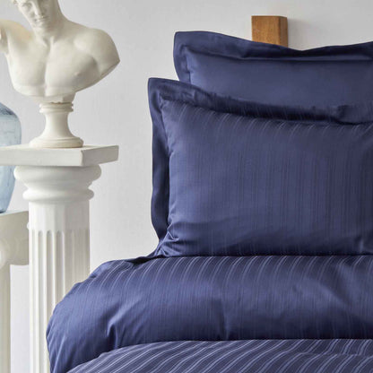Karaca Home Charm Bold Navy Blue Cotton Satin Single Duvet Cover Set