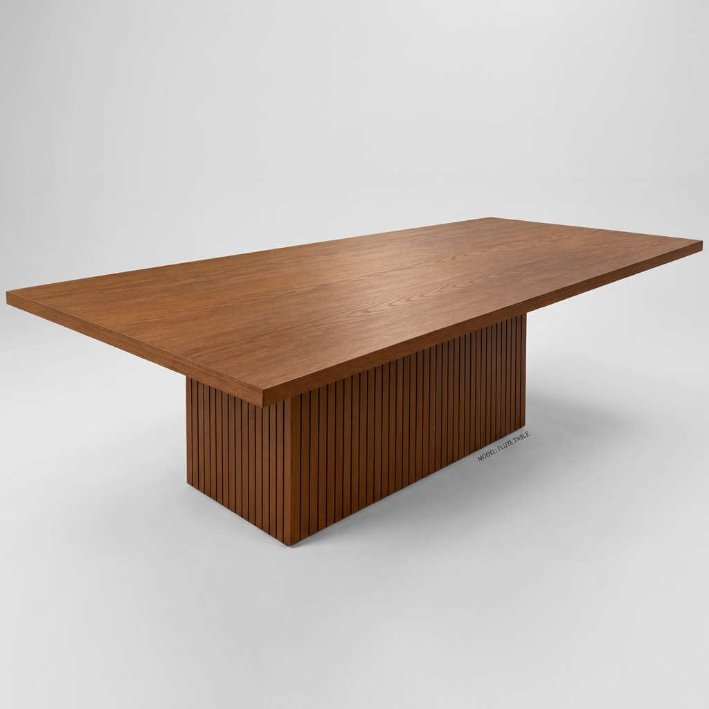 RIVANO Rectangular Dining Table – Walnut