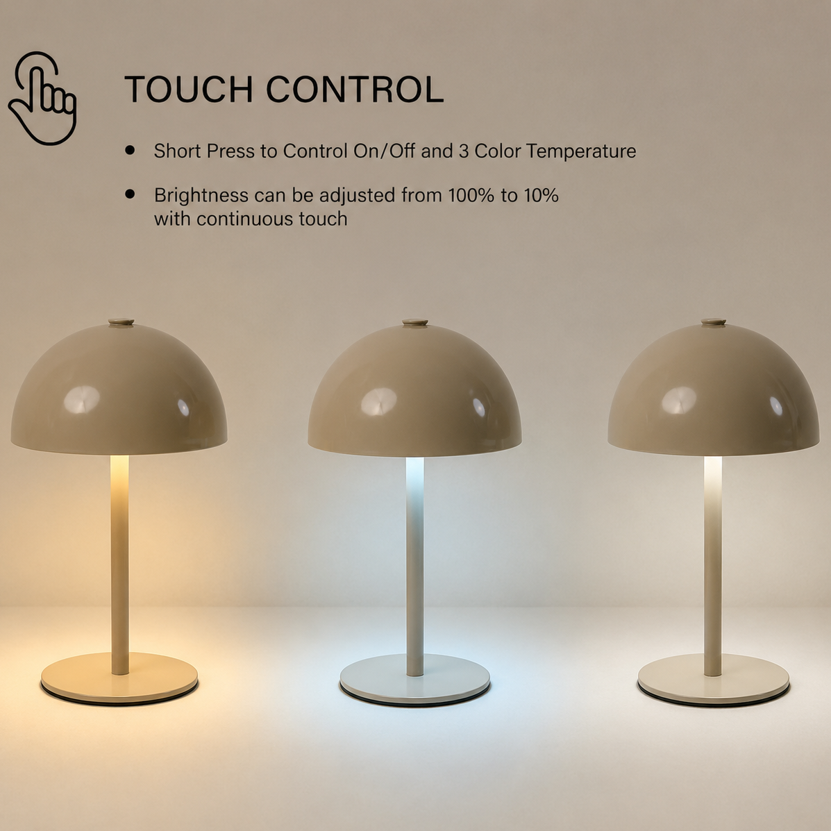 Luma Cordless Table Lamp – Beige