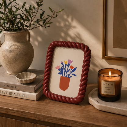 Twine Frame - Maroon