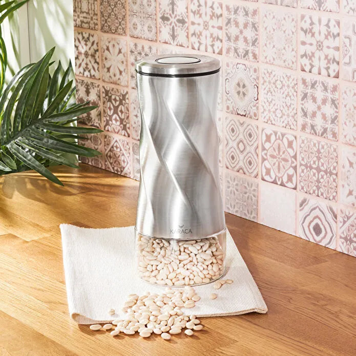 KARACA TOTTORİ INOX STORAGE JAR-L