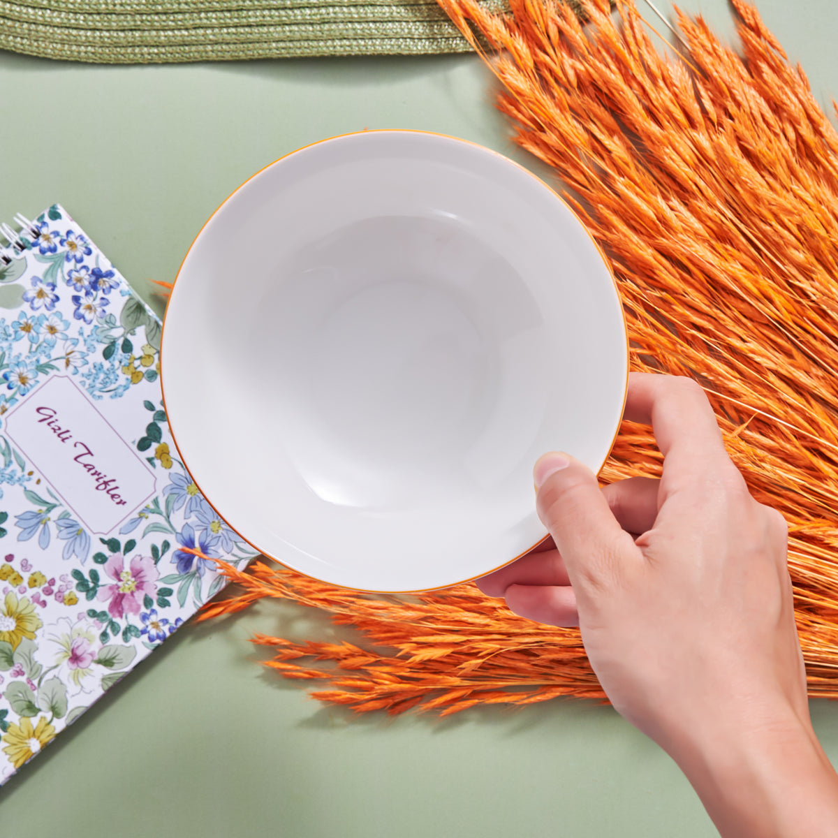 KARACA ELICA ORANGE  PLENTYBOWL 6"