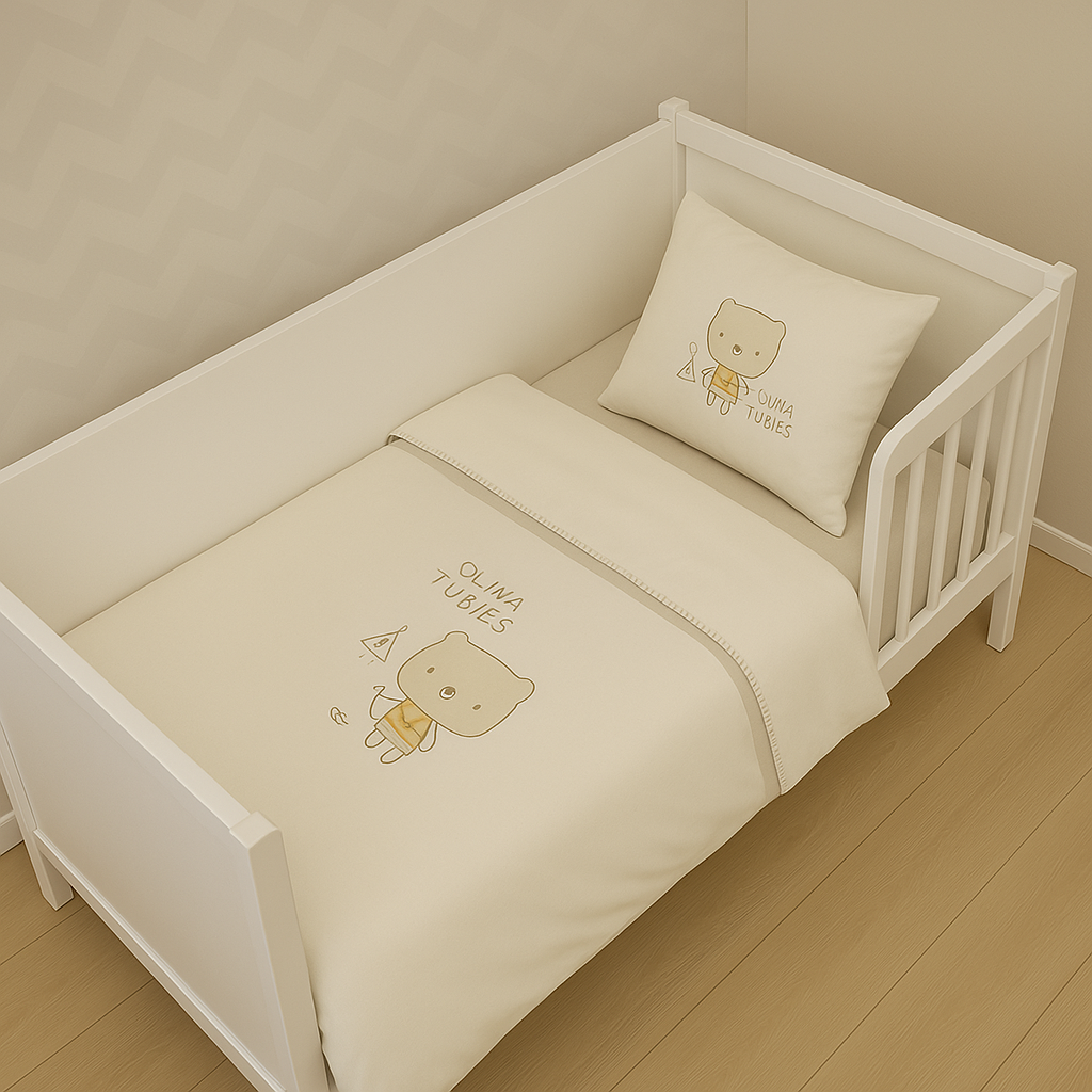 BABY CUTE BEDDING SET 70X130 7 PCS