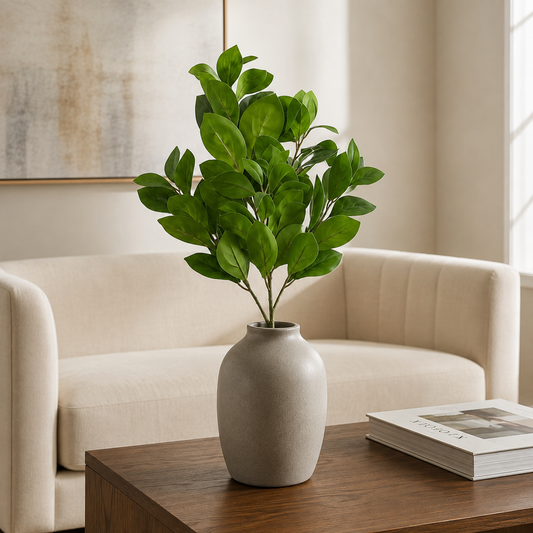 Glossy Green Leaf Branch