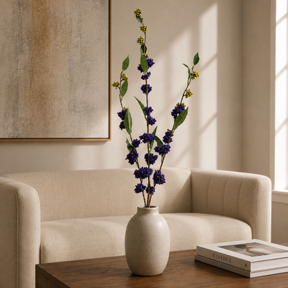 Blue & Yellow Berry Decorative Branch