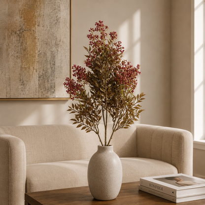 Fleur White Decorative Stem