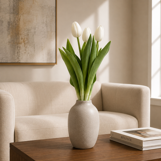 White Tulip Stem Bundle