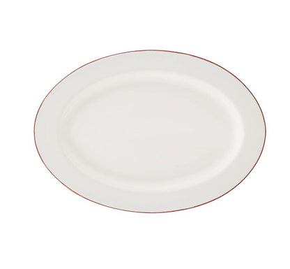 KARACA ELICA BROWN OVAL PLATE PLATE OVAL 12"