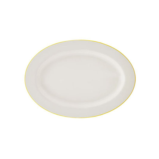 KARACA ELICA YELLOW OVAL PLATE PLATE OVAL 12"