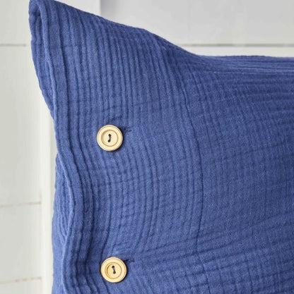KARACA Nautica Home Bow Navy blue muslin bed linen