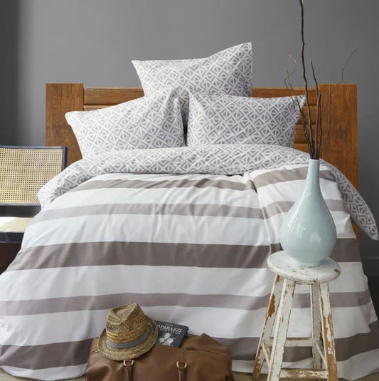 KARACA Nautica Home Chatfield Stone single bedding set 160x220cm