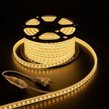 سلك شريط إضاءة LED 220 فولت 10 مم - 3535-288D