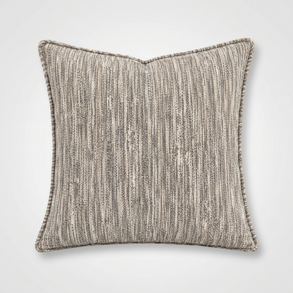 Textured Striped Decorative Cushion – Sand