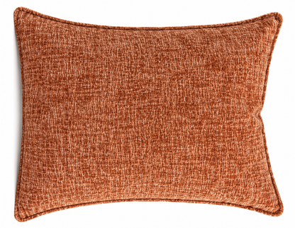 Textured Rectangular Decorative Cushion – Clay – 45 × 60 cm