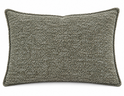 Textured Rectangular Decorative Cushion – Olive Green – 45 × 60 cm