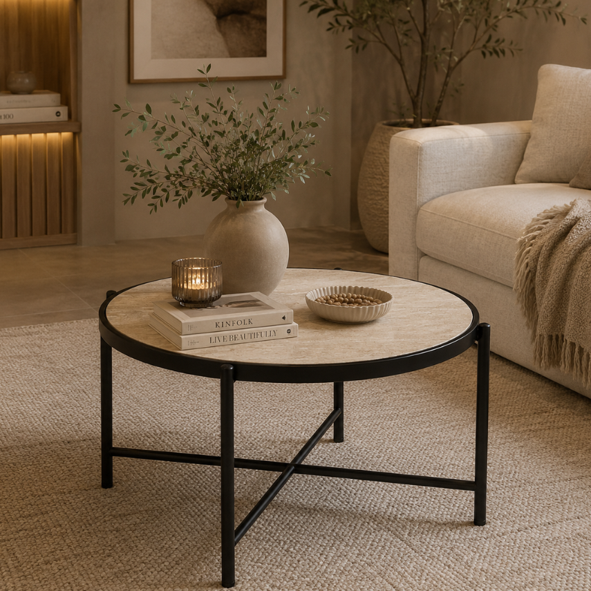 Norra Cross-Brace Coffee Table