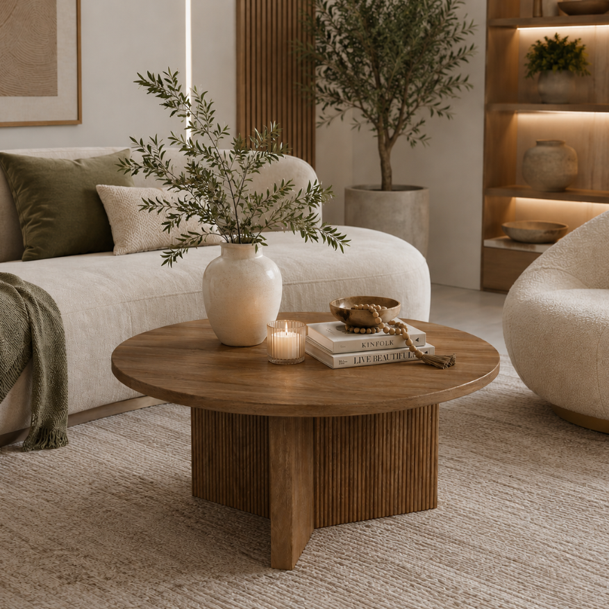 Fenora Cross-Base Coffee Table