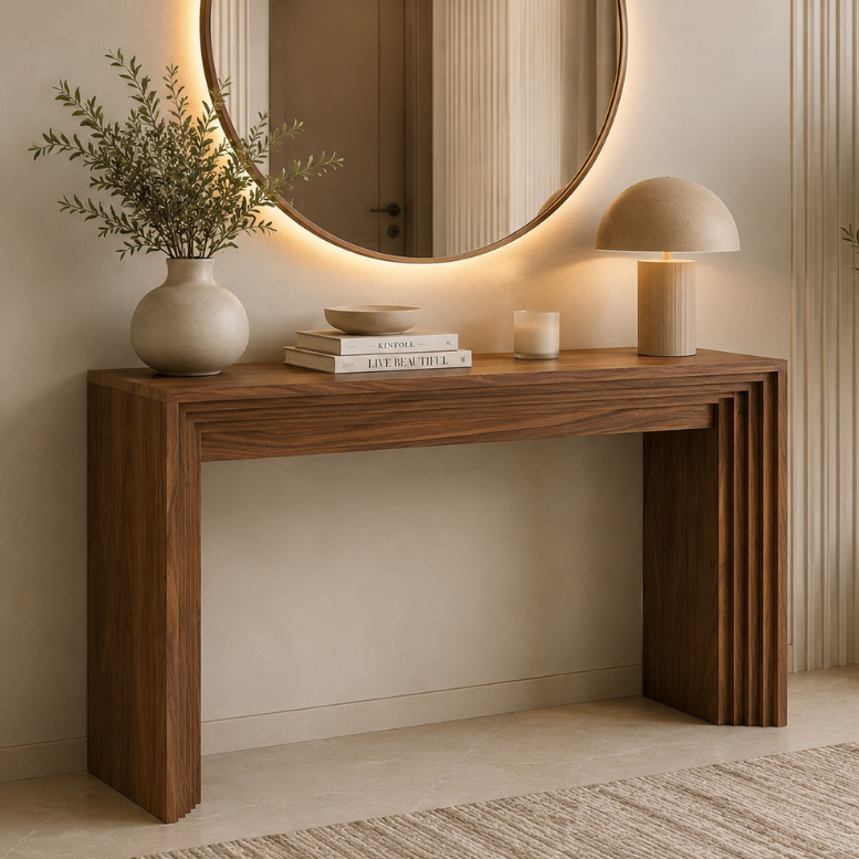 Dovre Waterfall Console Table