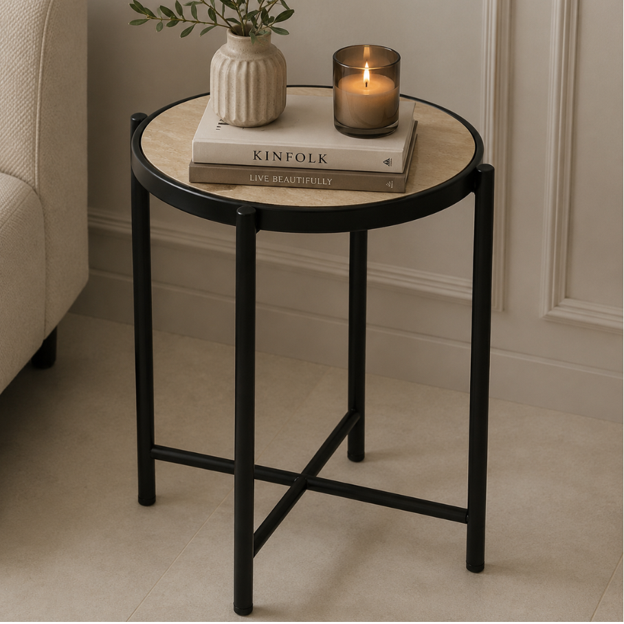 Norra Cross-Brace Side Table