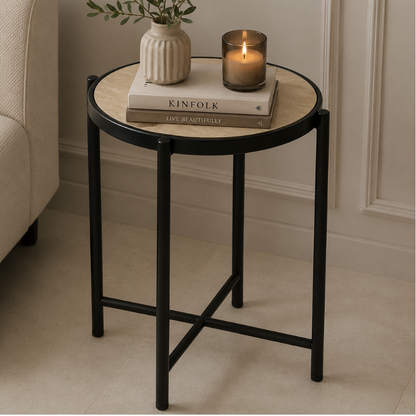 Norra Cross-Brace Side Table