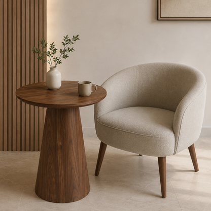 Erya Tapered Pedestal Side Table