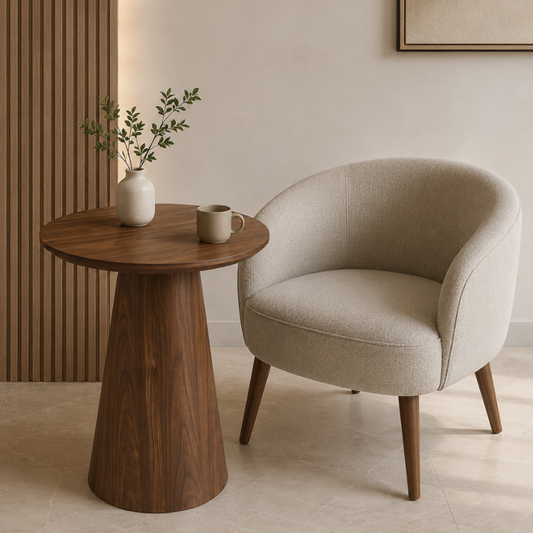 Erya Tapered Pedestal Side Table