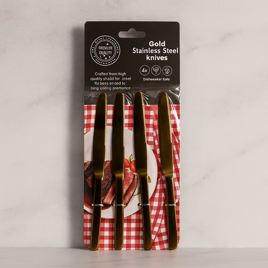 MSD-HOS-DINNER KNIFE GOLDEN-H041G-1