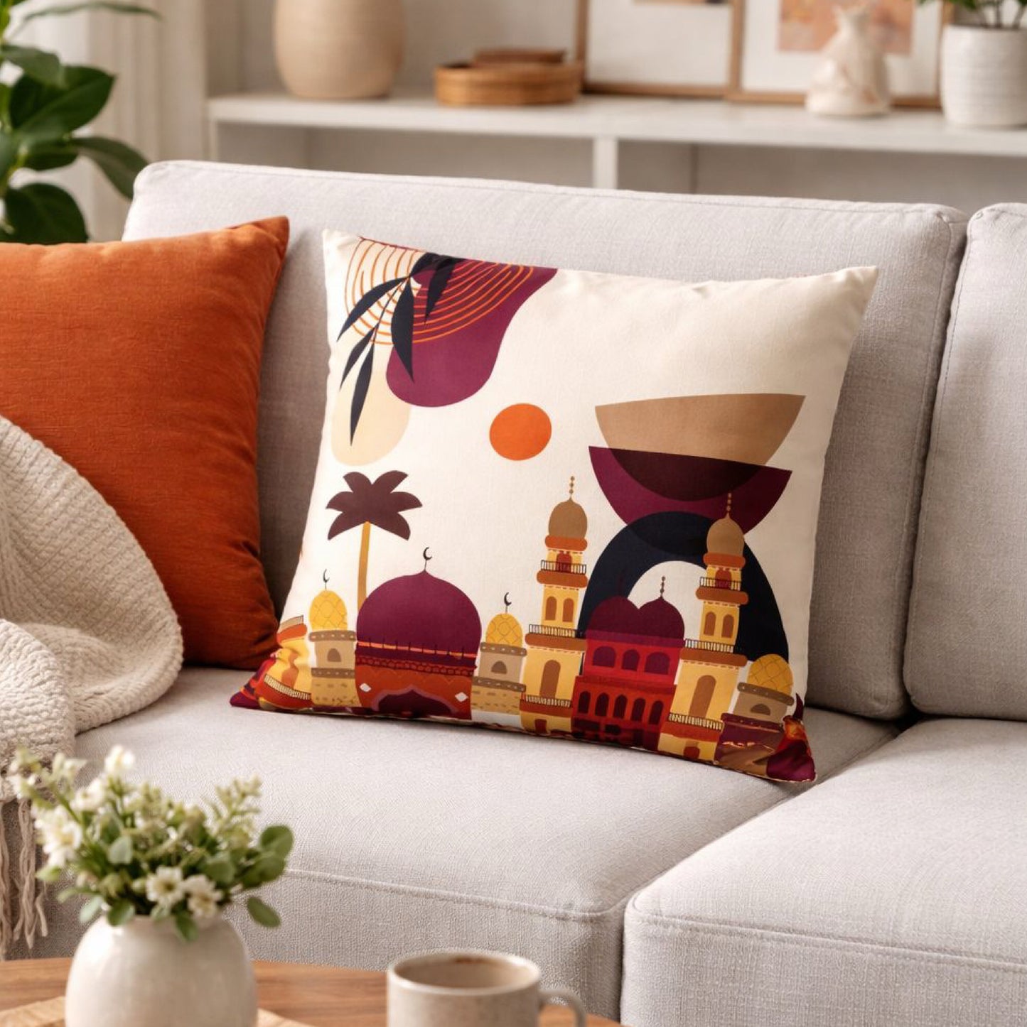 Decorative Cushion 45x45cm with Filling | خدادية ديكور مع الحشوة مقاس 45×45 سم