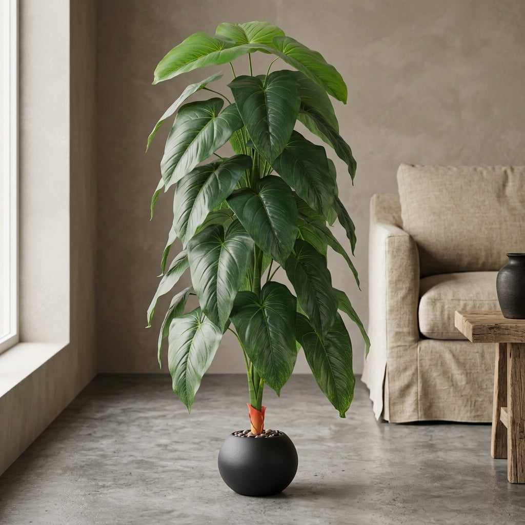 Fiddle Leaf Plant - Black Pot - 145 cm