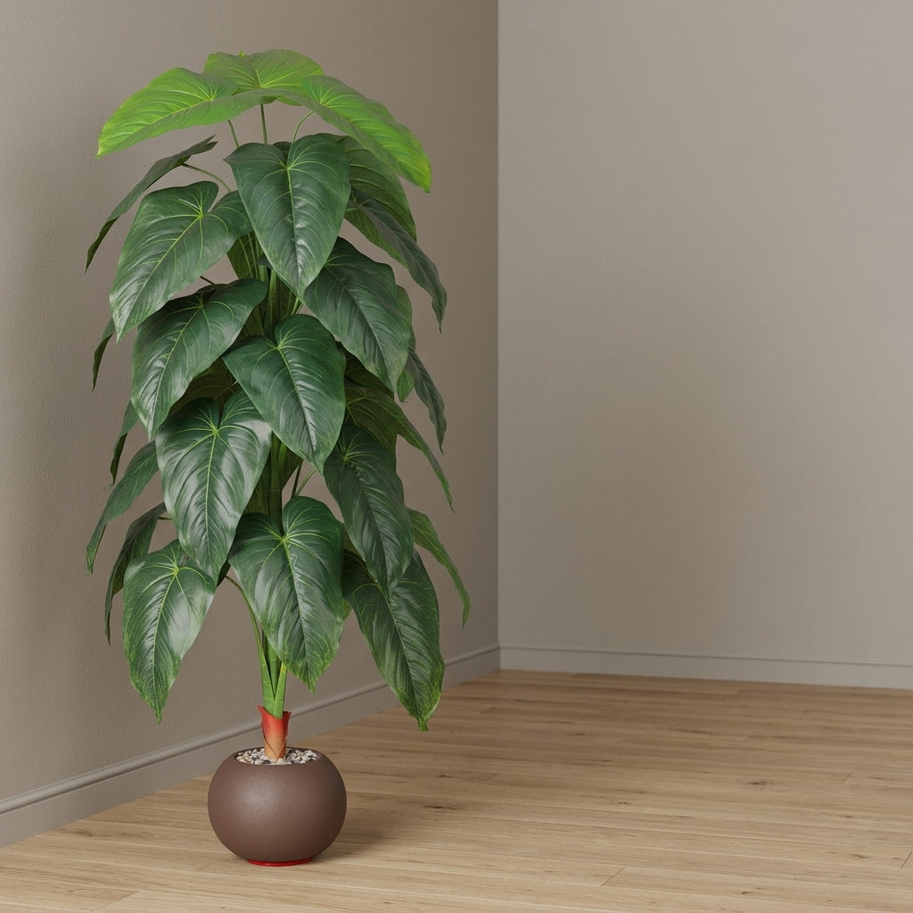Fiddle Leaf Plant - Brown Pot - 145 cm
