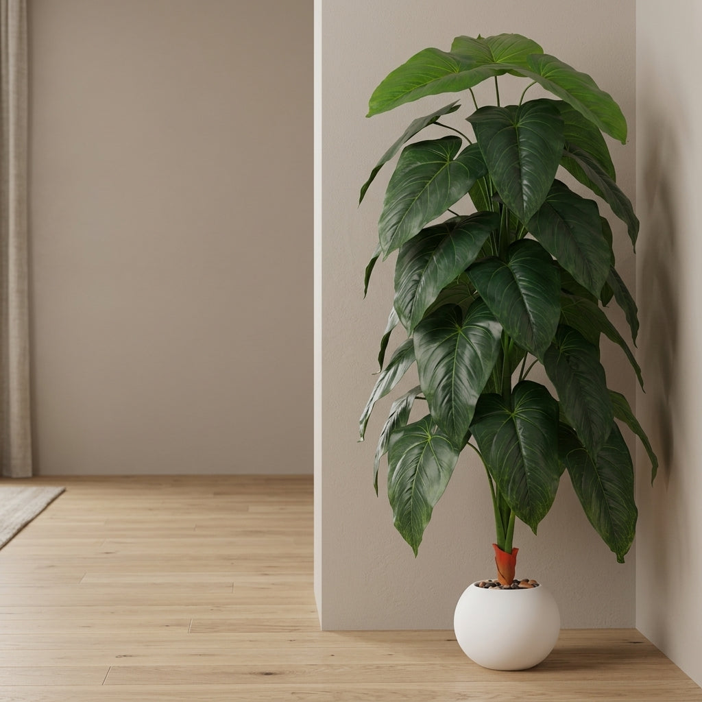 Fiddle Leaf Plant - White Pot - 145 cm