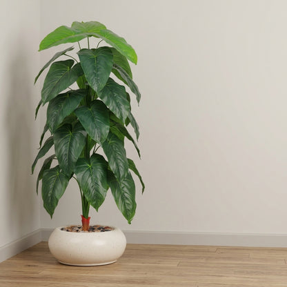 Fiddle Leaf Plant - Beige Pot - 145 cm