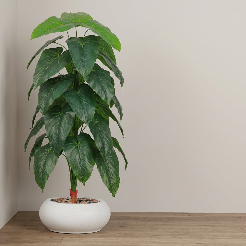 Fiddle Leaf Plant - White Pot - 145 cm