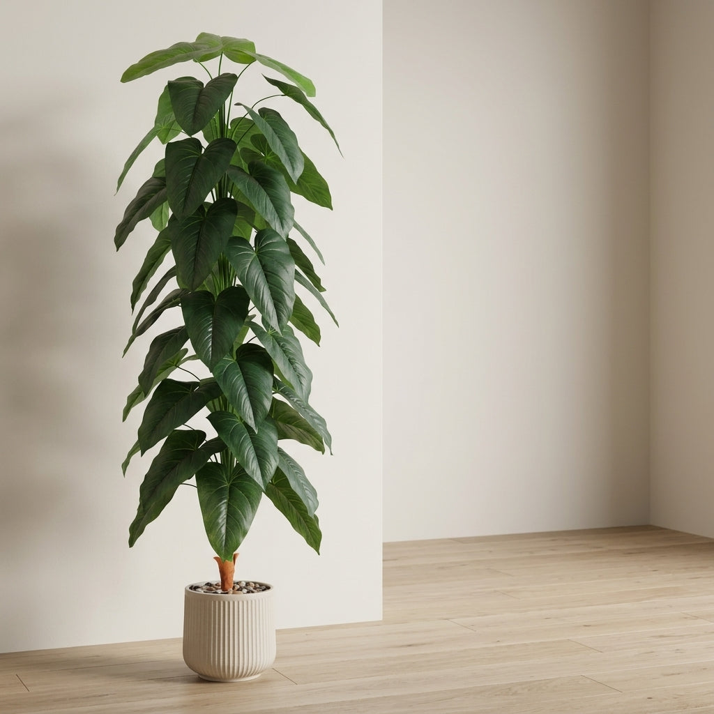 Fiddle Leaf Plant - Beige Pot - 180 cm