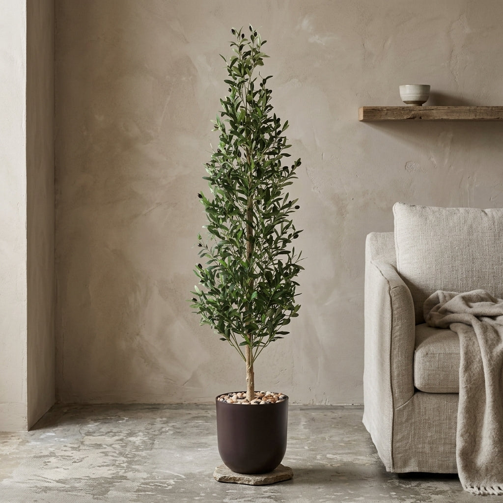 Olive Tree - Brown Pot - 180 cm