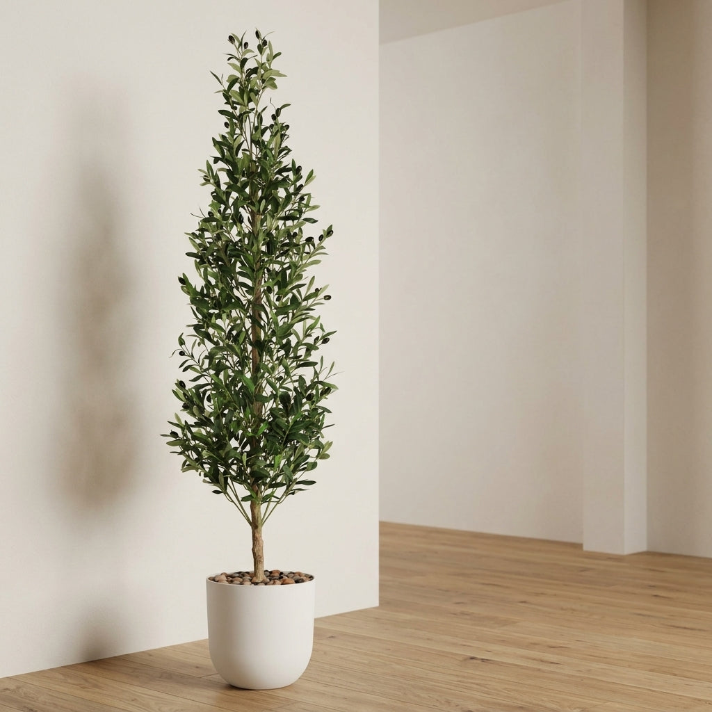 Olive Tree - White Pot - 180 cm