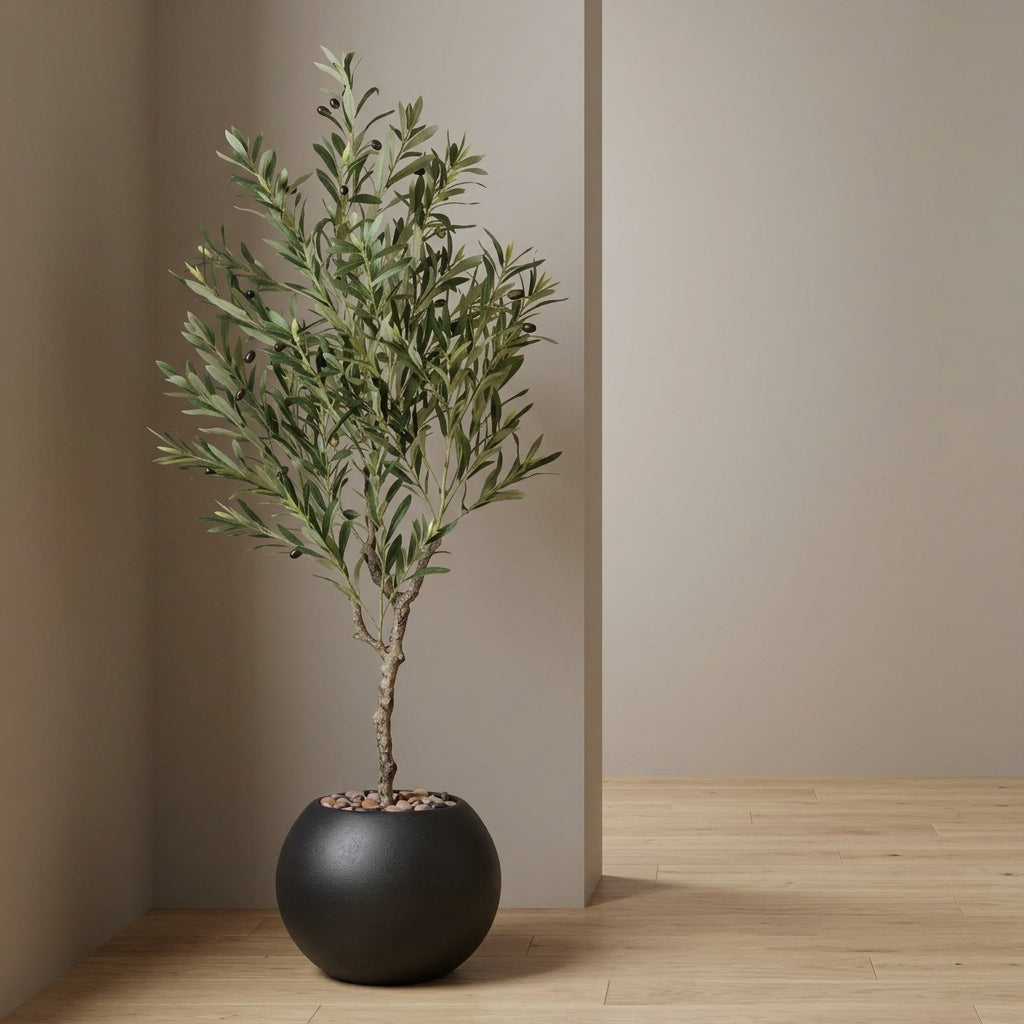 Olive Tree - Black Pot - 145 cm
