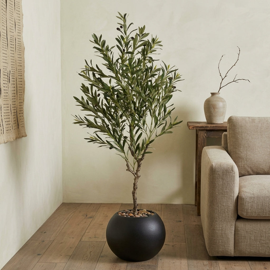 Olive Tree - Black Pot - 145 cm
