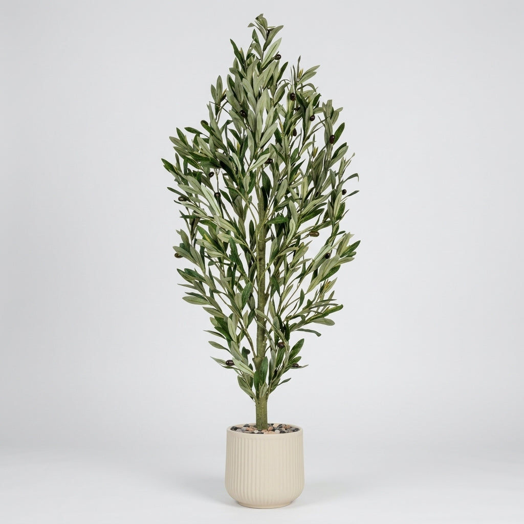 Olive Tree - Beige Pot - 120 cm