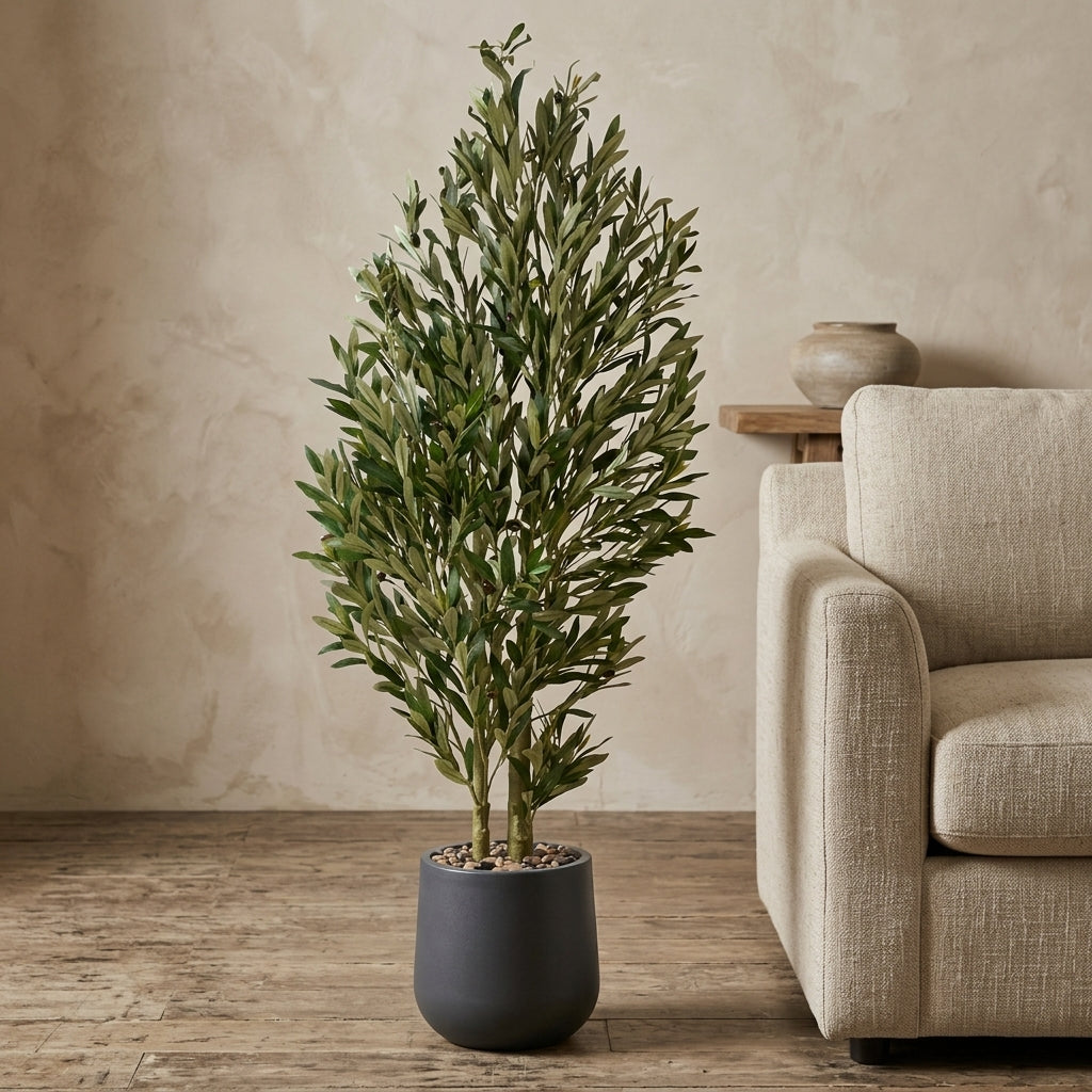 Olive Tree - Grey Pot - 155 cm