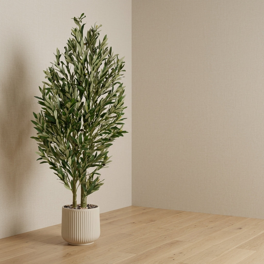 Olive Tree - Beige Pot - 150 cm