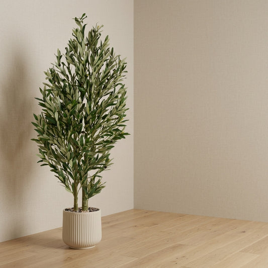 Olive Tree - Beige Pot - 150 cm