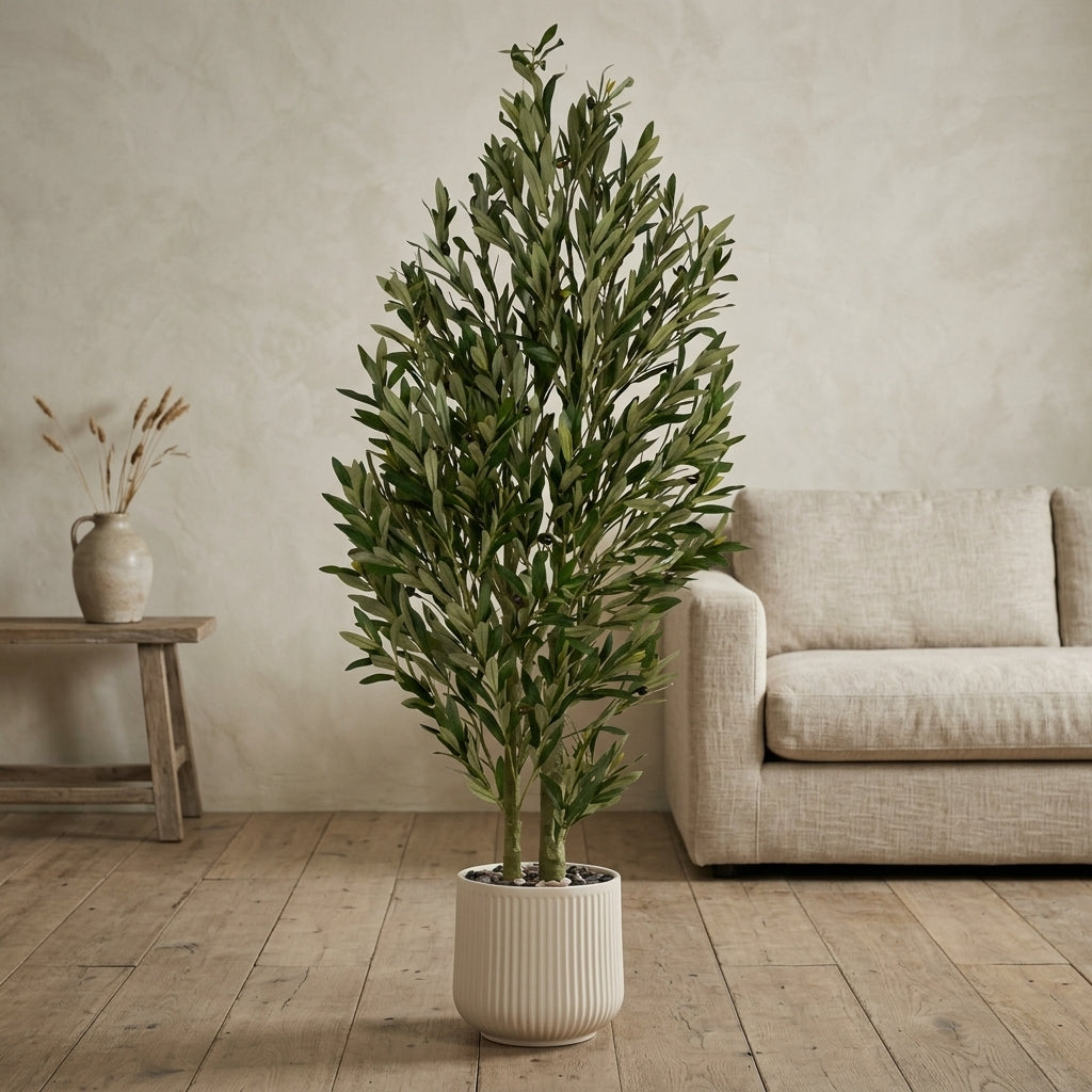 Olive Tree - Beige Pot - 150 cm