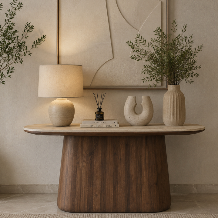 Tavira Sculptural Console Table