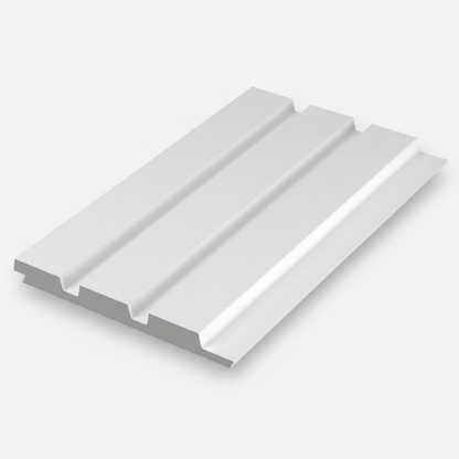 White plastic profile on a white background